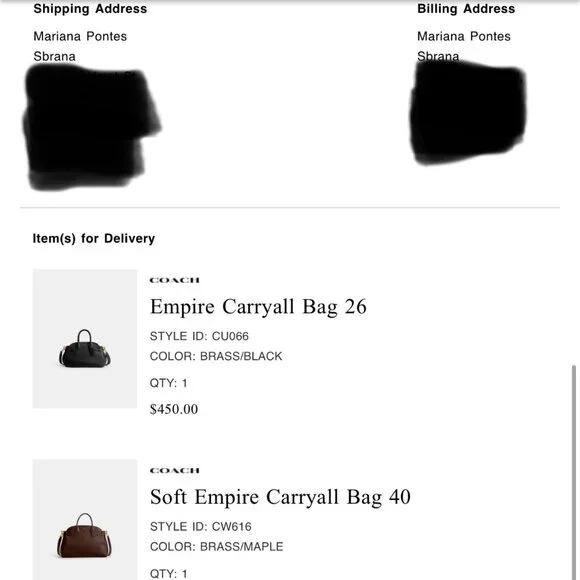 Coach Soft Empire Carryall Bag 40 Brown - Picture 14 of 14